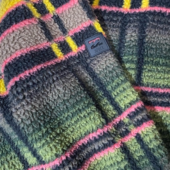 BILLABONG Boundary Mock Neck Fleece L Mens Pullover Sweater GUC - Picture 6 of 7